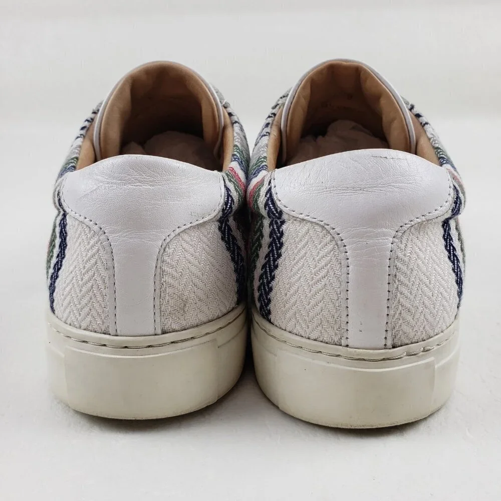 Taft Classic Striped Sneaker Mens 9 Multicolor Lace Up Casual Shoe Portugal